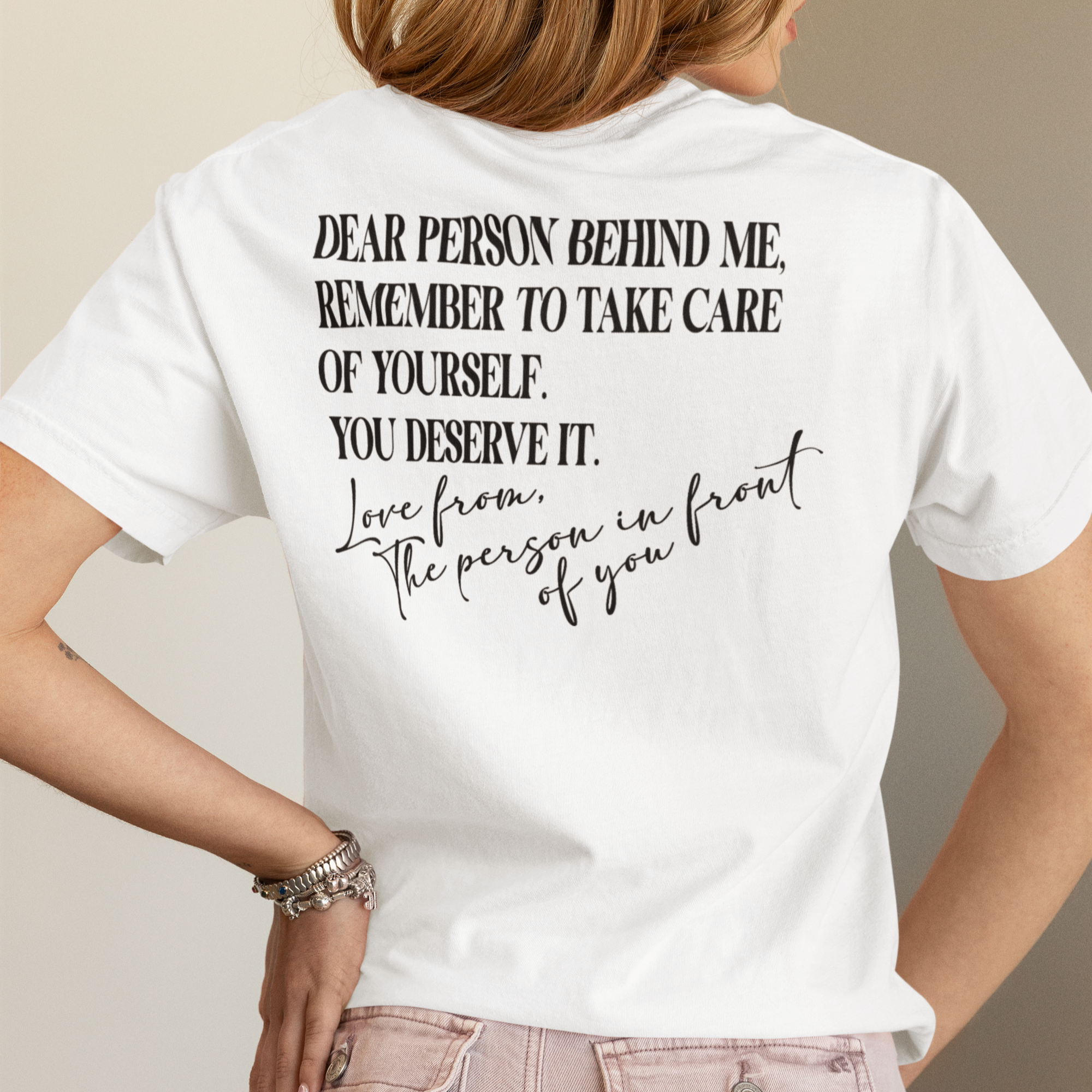 You Are Enough (Dear Person Behind Me) Women's T-Shirt Front
