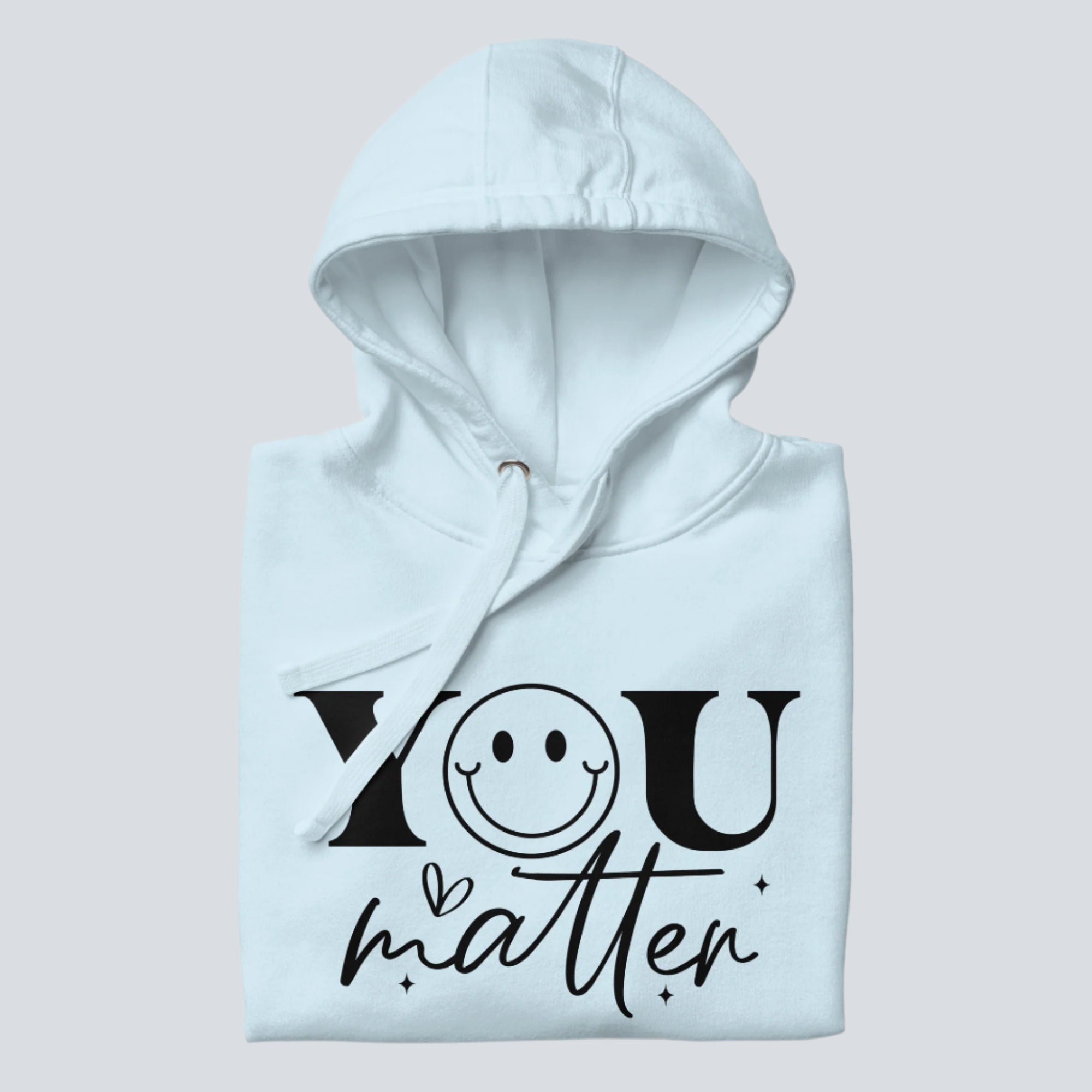 You Matter Smiley Face Hoodie (Sky Blue)