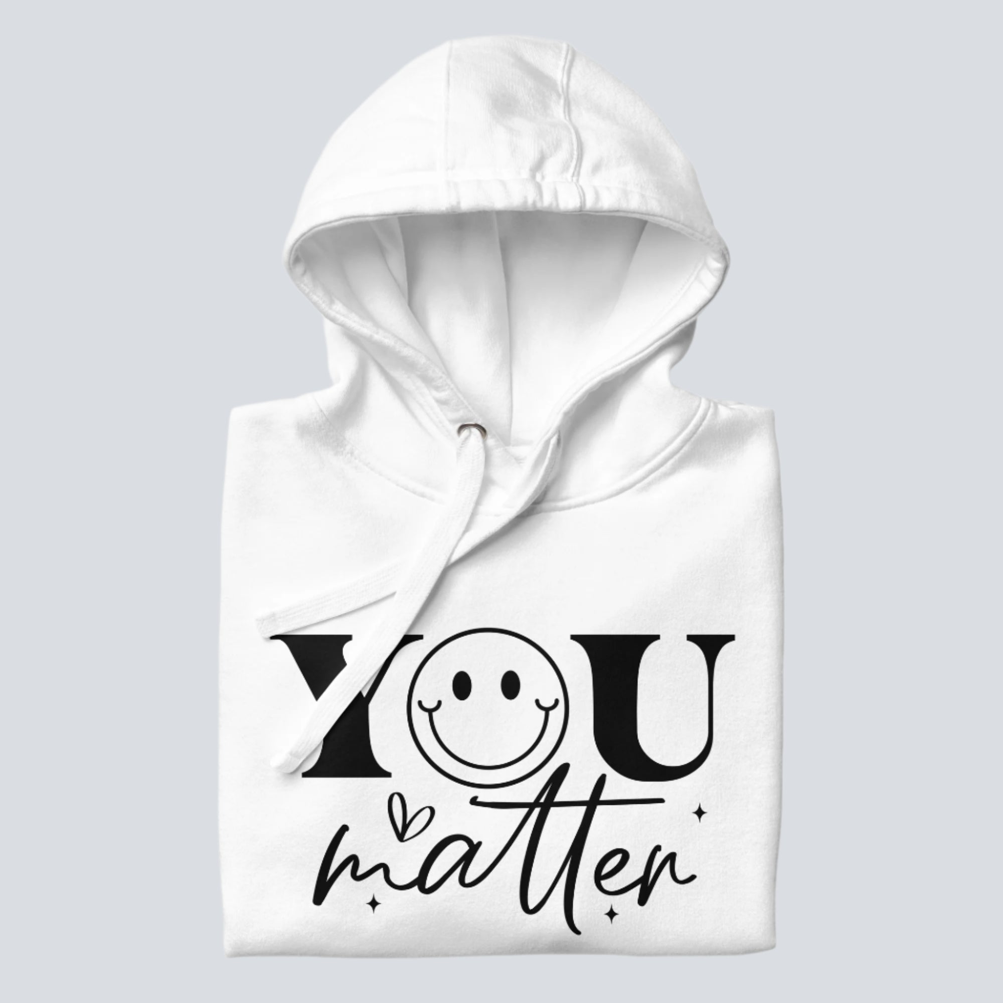 You Matter Smiley Face Hoodie (White)