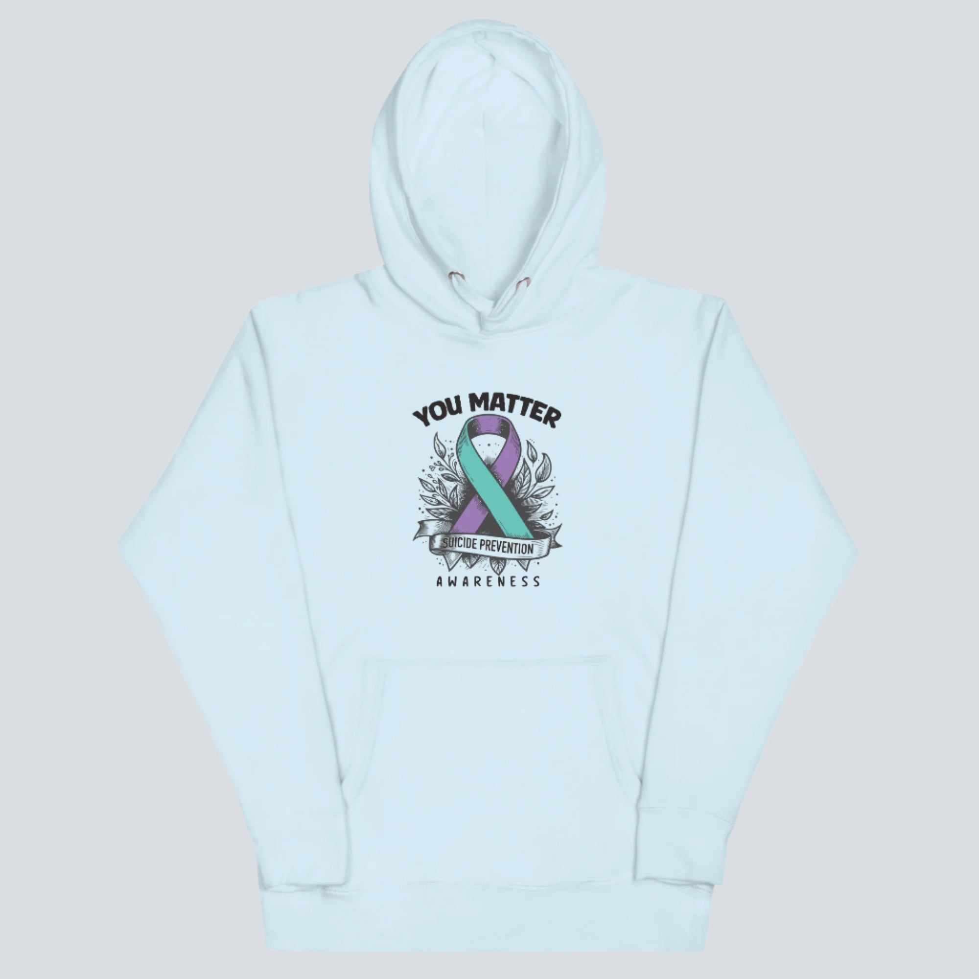 You Matter (Suicide Prevention) Unisex Hoodie sky blue