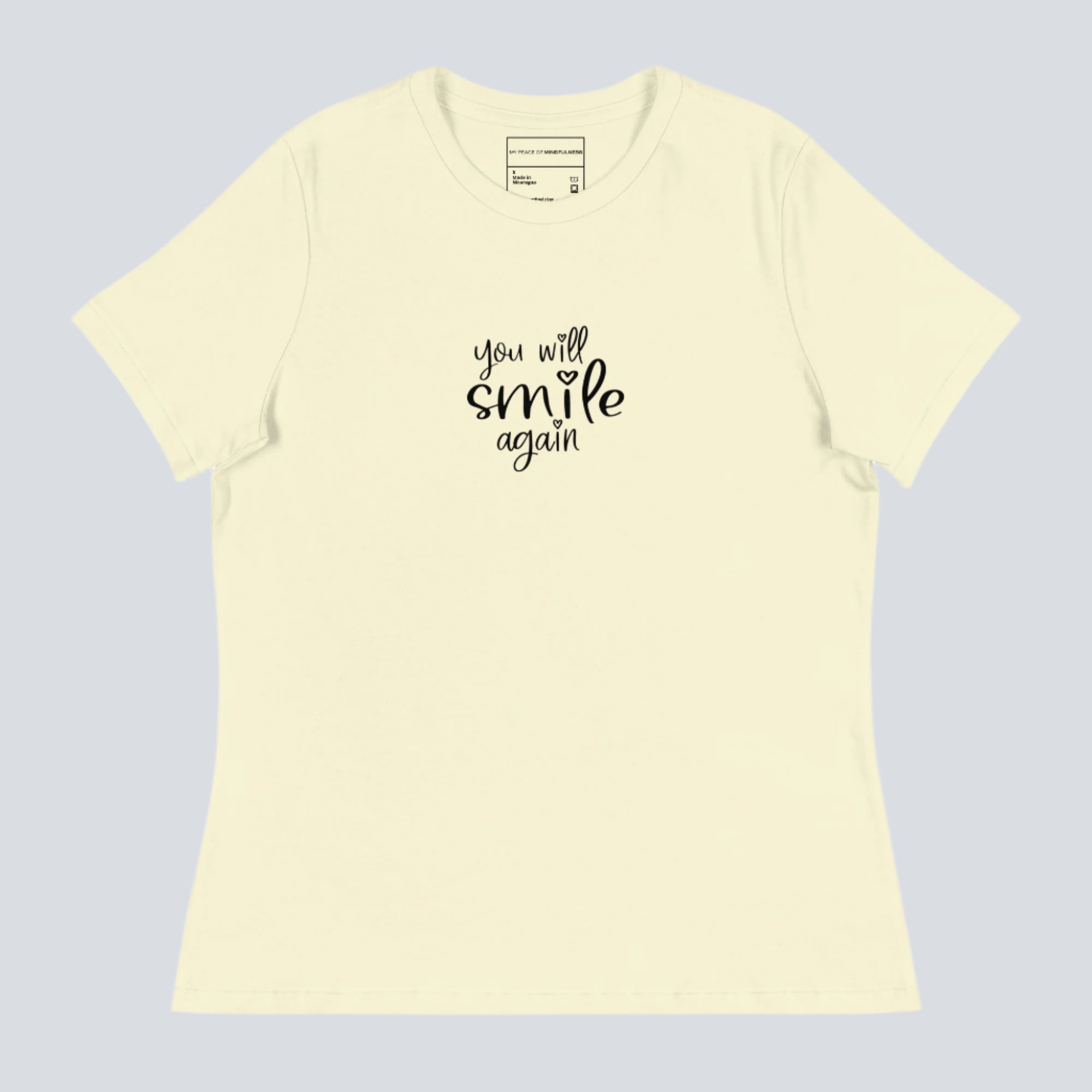You Will Smile Again Womens T-Shirt citron