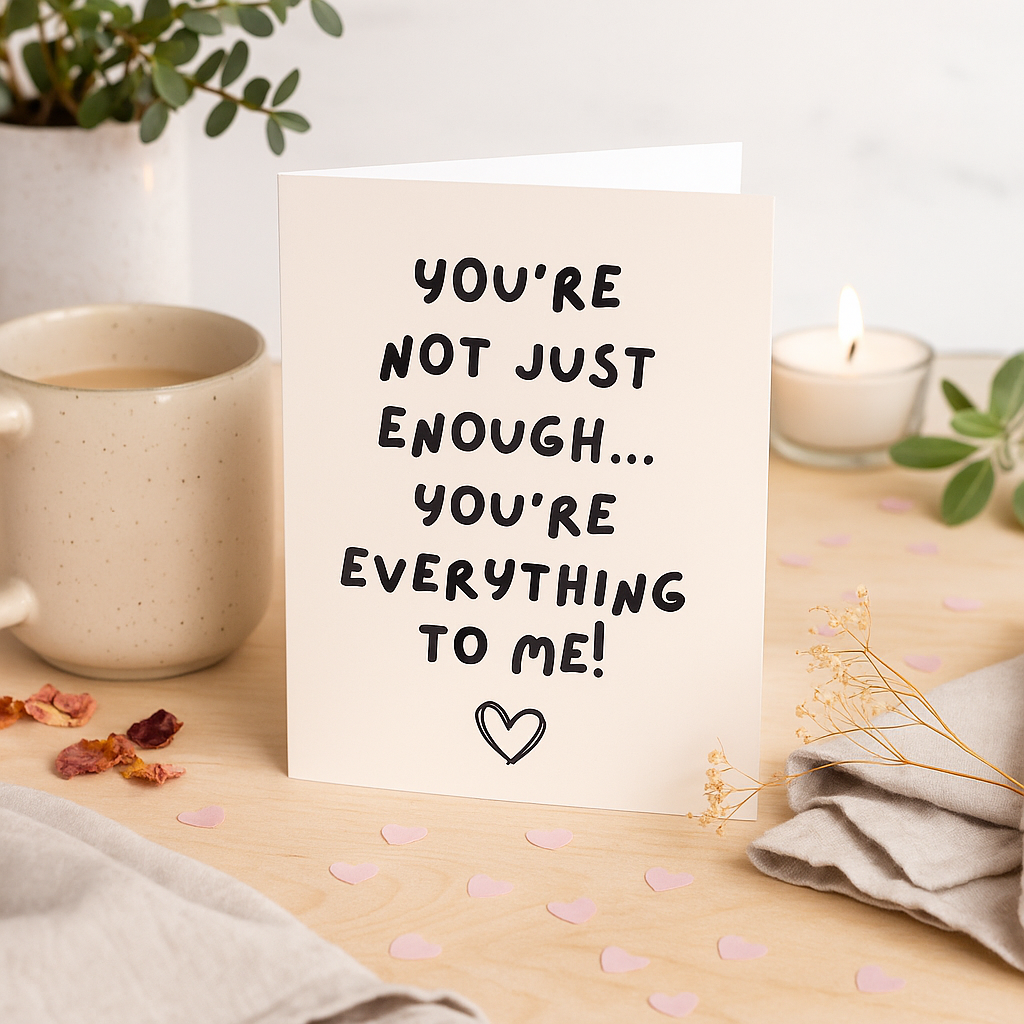 You’re Not Just Enough, You’re Everything to Me! Greeting Card