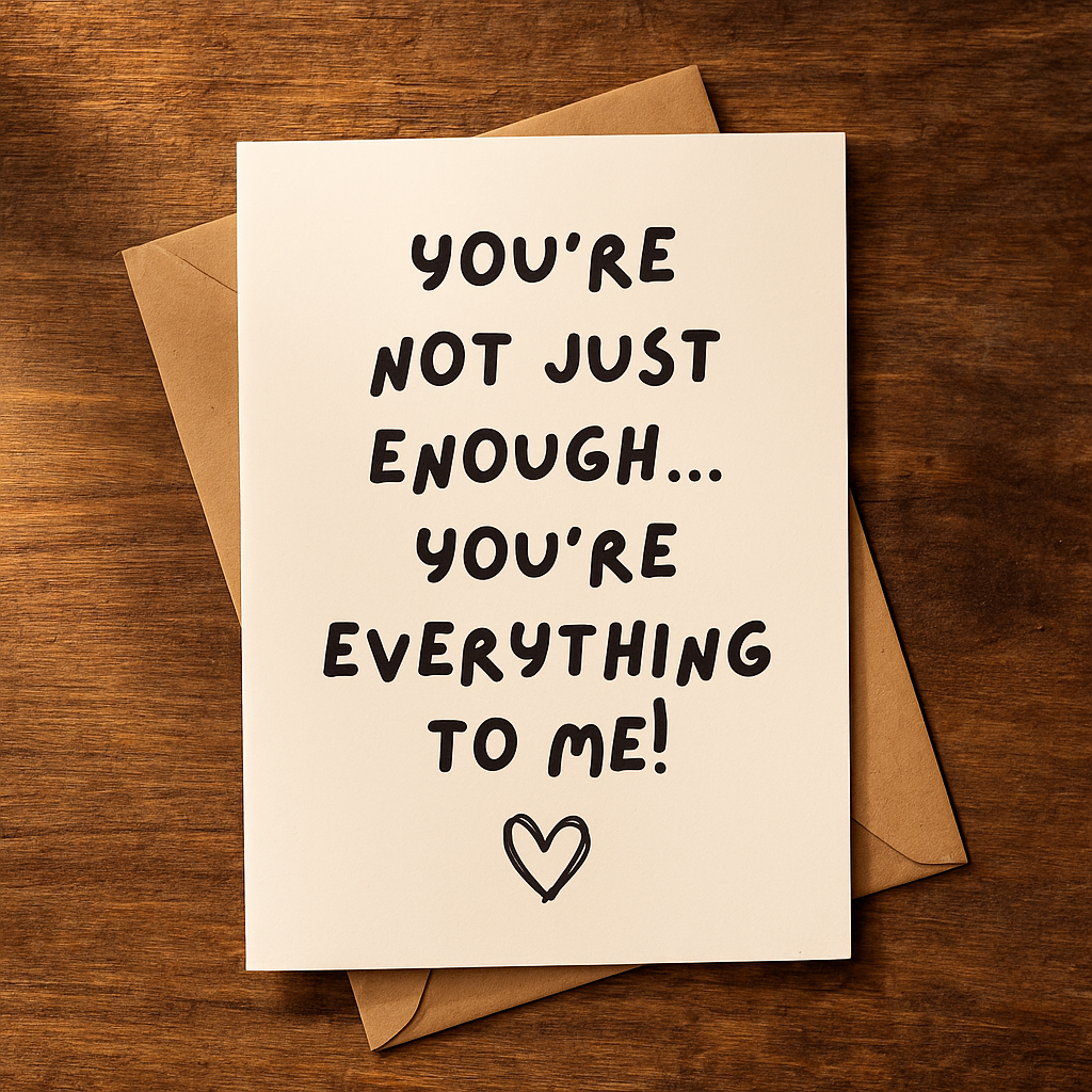 You’re Not Just Enough, You’re Everything to Me! Greeting Card