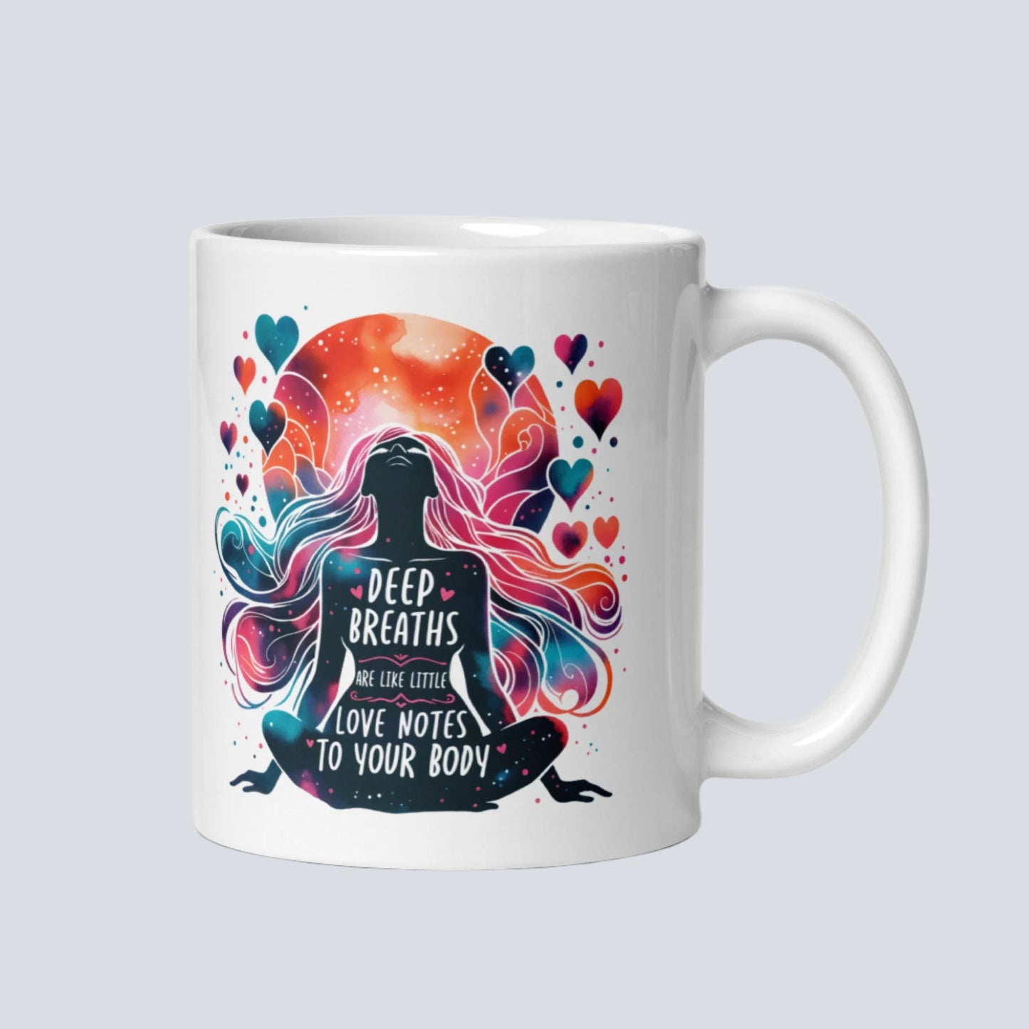 Deep Breaths... Meditation Coffee Mug