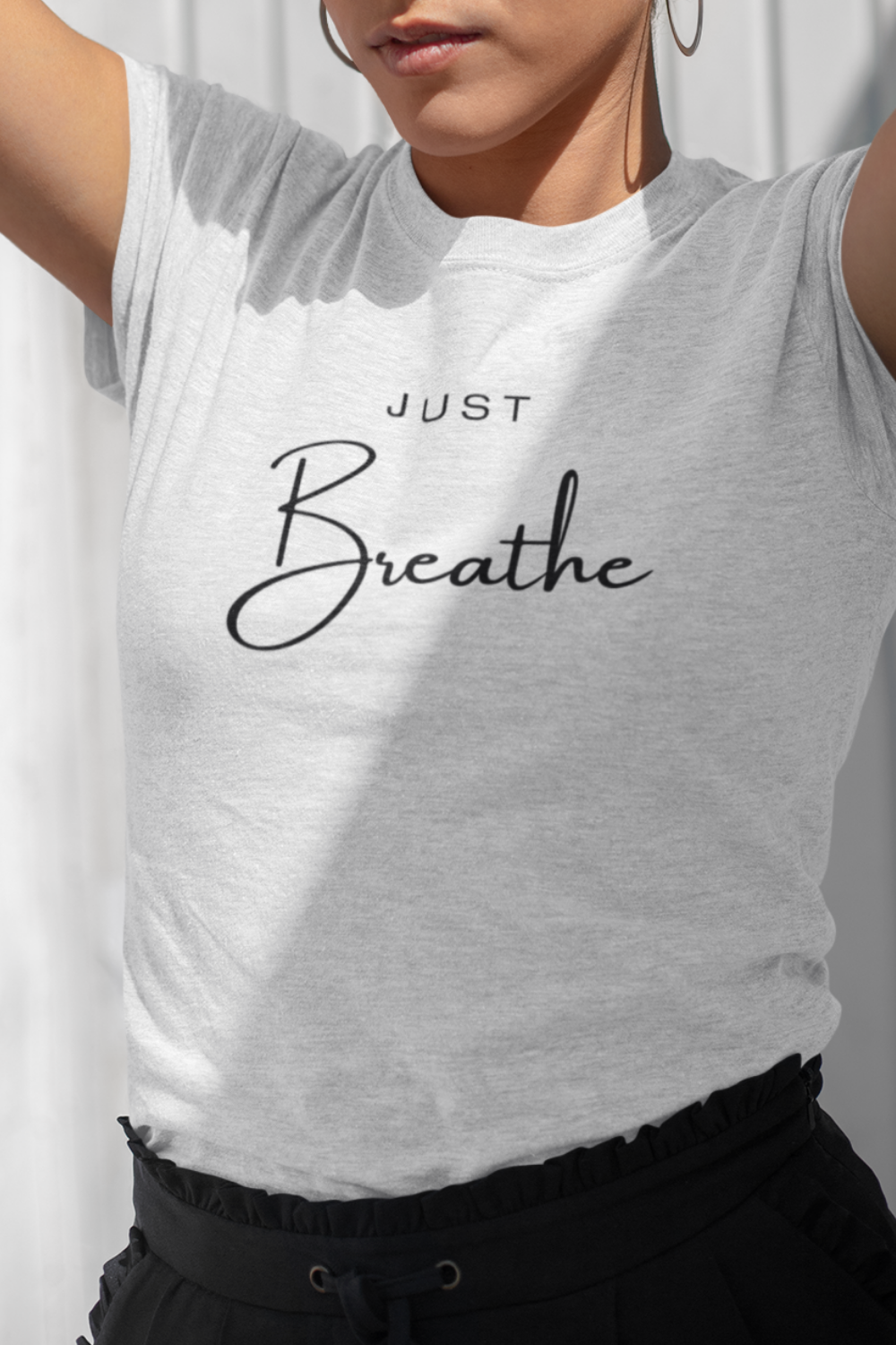 Just Breathe Women's T-Shirt (100% Organic Cotton)