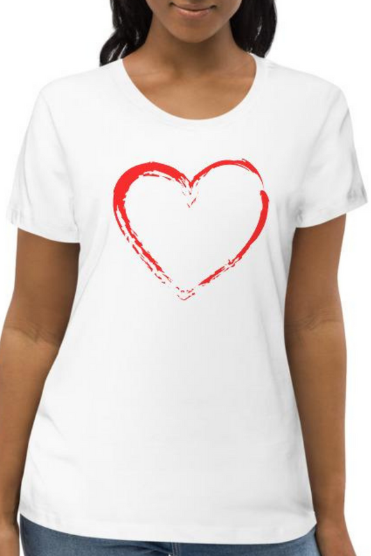 Heart Women's T Shirt (100% Organic Cotton)